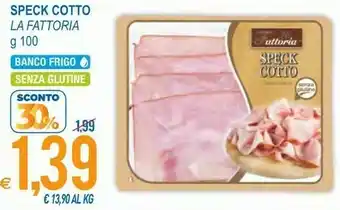 MD Discount Fattoria - speck cotto 100 g(ml) offerta