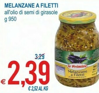 MD Discount Le primizie melanzane a filetti all olio di semi di girasole offerta