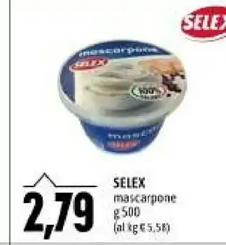 Emi Supermercati Selex - mascarpone senza lattosio 250 g(ml) offerta