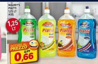 Maury's Detersivo piatti offerta