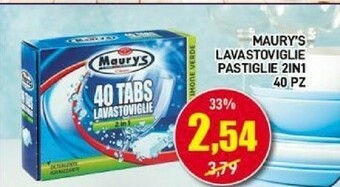 Maury's Detersivo lavastoviglie offerta