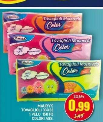 Maury's Tovaglioli offerta