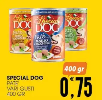 SpesAmica SPECIAL DOG PATE' VARI GUSTI 400 GR offerta