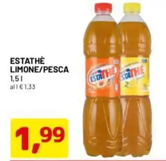 DPiù ESTATHÈ LIMONE/PESCA 1,5 l offerta