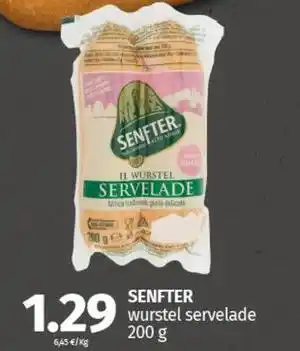 Pam SENFTER wurstel servelade 200 g offerta