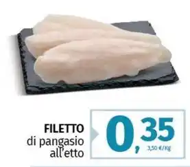 FILETTO di pangasio all'etto