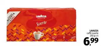Pam LAVAZZA caffè suerte offerta