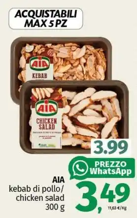 Pam AIA kebab di pollo/ chicken salad offerta