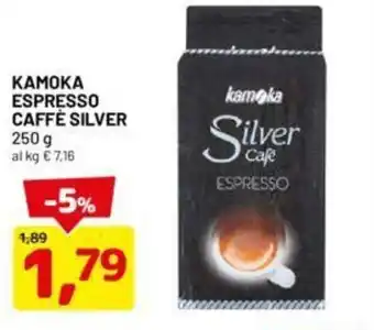 DPiù KAMOKA ESPRESSO CAFFÈ SILVER 250 g offerta