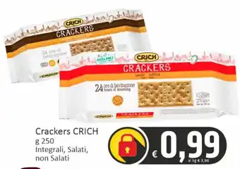 Crackers CRICH Integrali, Salati, non Salati