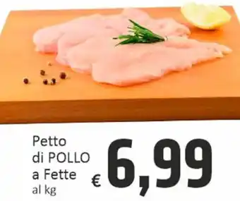 Paghi Poco Petto di POLLO a Fette al kg offerta