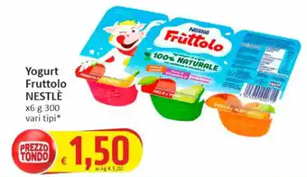 Paghi Poco Yogurt Fruttolo NESTLÈ x6 g 300 vari tipi* offerta