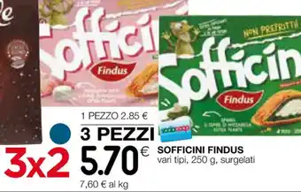 Coop SOFFICINI FINDUS vari tipi, 250 g, surgelati offerta