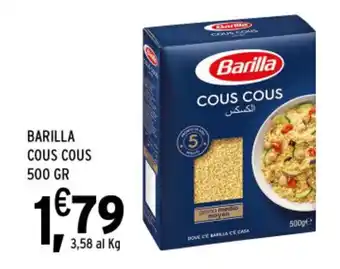 Gecop BARILLA COUS COUS 500 gr offerta