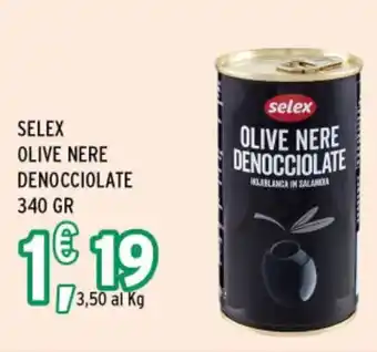Gecop SELEX OLIVE NERE DENOCCIOLATE 340 GR offerta