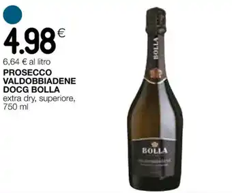 Coop PROSECCO VALDOBBIADENE DOCG BOLLA extra dry, superiore, 750 ml offerta