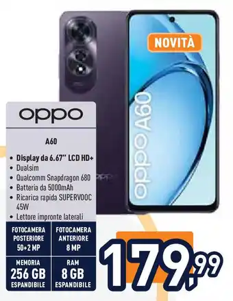 Unieuro oppo A60 offerta