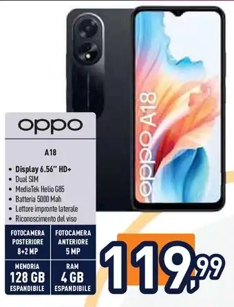 Unieuro oppo A18 offerta