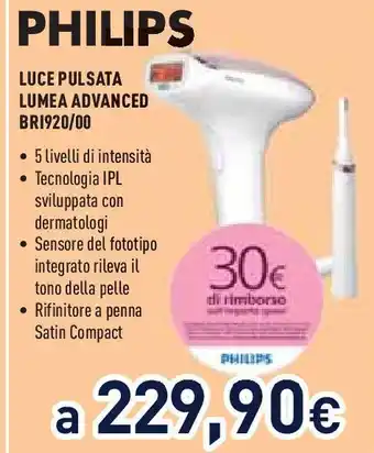 Unieuro PHILIPS LUCE PULSATA LUMEA ADVANCED BRI920/00 offerta