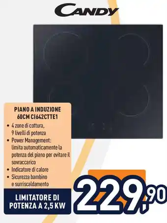 Unieuro CANDY PIANO A INDUZIONE 60CM C1642CTTE1 offerta