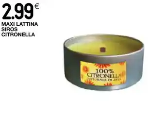 Coop MAXI LATTINA SIROS CITRONELLA offerta