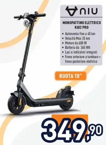 Unieuro MONOPATTINO ELETTRICO KQ12 PRO offerta