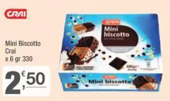 Crai Mini Biscotto Crai x 6 gr 330 offerta