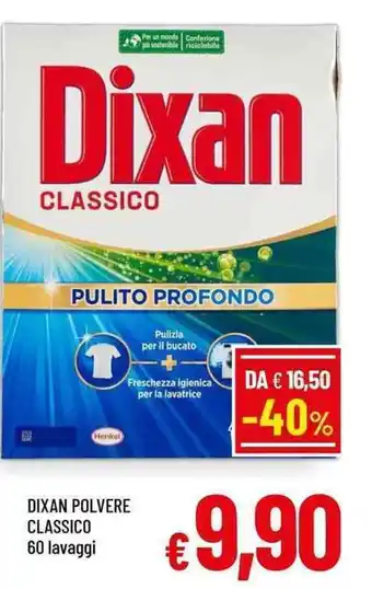 A&O DIXAN POLVERE CLASSICO 60 lavaggi offerta