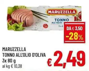 A&O MARUZZELLA TONNO ALL'OLIO D'OLIVA 3x 80 g offerta