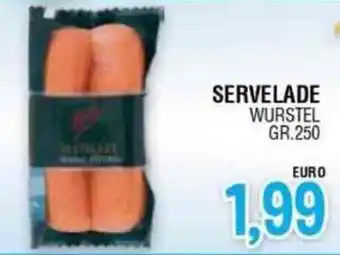 SERVELADE WURSTEL GR.250
