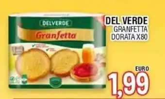 DEL VERDE GRANFETTA DORATA X80