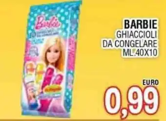 Jolly Market BARBIE GHIACCIOLI DA CONGELARE ML 40X10 offerta