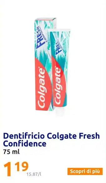 Action Dentifricio Colgate Fresh Confidence 75 ml offerta