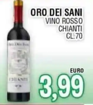 Jolly Market ORO DEI SANI VINO ROSSO CHIANTI CL.70 offerta