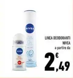 Conad LINEA DEODORANTI NIVEA a partire da offerta