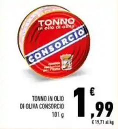 Conad TONNO IN OLIO DI OLIVA CONSORCIO 101 g offerta