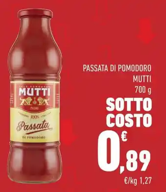 Conad Margherita PASSATA DI POMODORO MUTTI 700 g offerta