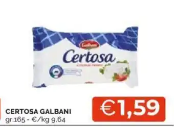 Mercatò CERTOSA GALBANI gr.165 offerta