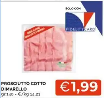 Mercatò PROSCIUTTO COTTO DIMARELLO gr.140 offerta