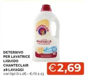 Mercatò DETERSIVO PER LAVATRICE LIQUIDO CHANTECLAIR 28 LAVAGGI offerta