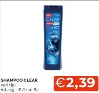 Mercatò SHAMPOO CLEAR vari tipi ml 225 offerta