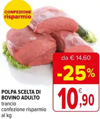 Iperal POLPA SCELTA DI BOVINO ADULTO offerta