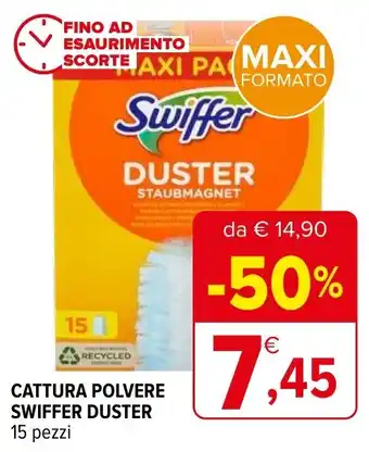 Iperal CATTURA POLVERE SWIFFER DUSTER 15 pezzi offerta