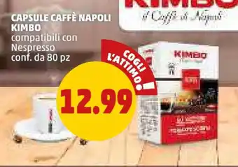 PENNY CAPSULE CAFFÈ NAPOLI KIMBO compatibili con Nespresso conf. da 80 pz offerta