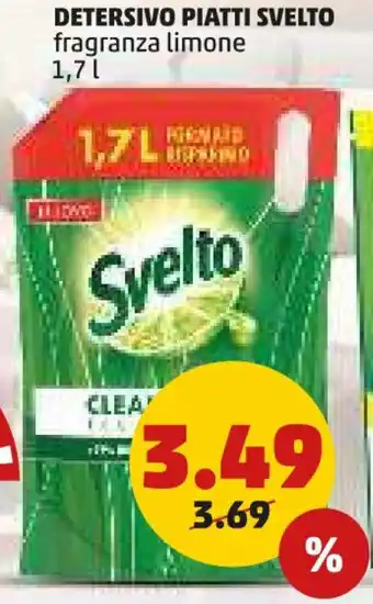 PENNY DETERSIVO PIATTI SVELTO fragranza limone 1,7 l offerta