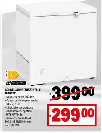 Metro HIGHTEC CONGELATORE ORIZZONTALE HIGHTEC offerta