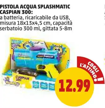 PENNY PISTOLA ACQUA SPLASHMATIC CASPIAN 300: offerta