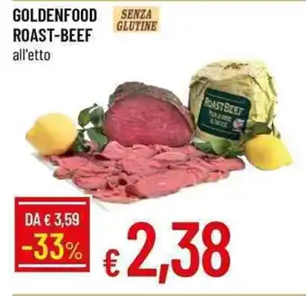 Galassia GOLDENFOOD ROAST-BEEF all'etto offerta