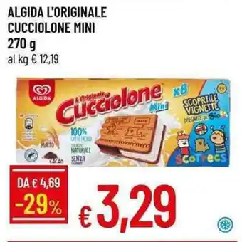 Galassia ALGIDA L'ORIGINALE CUCCIOLONE MINI 270 g offerta