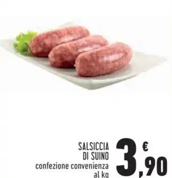 Conad City SALSICCIA DI SUINO confezione convenienza al kg offerta